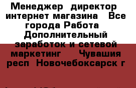 Менеджер (директор) интернет-магазина - Все города Работа » Дополнительный заработок и сетевой маркетинг   . Чувашия респ.,Новочебоксарск г.